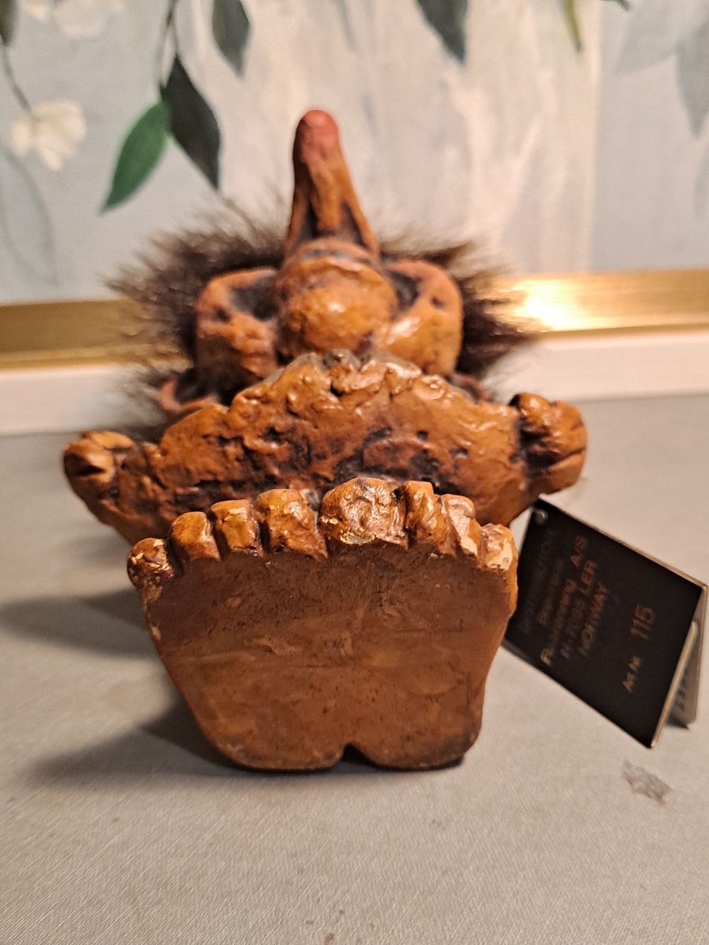 NyForm Vintage 90s Handmade In Norway Brown Girl Lena Troll Doll Latex Sculpture - Picture 7 of 12
